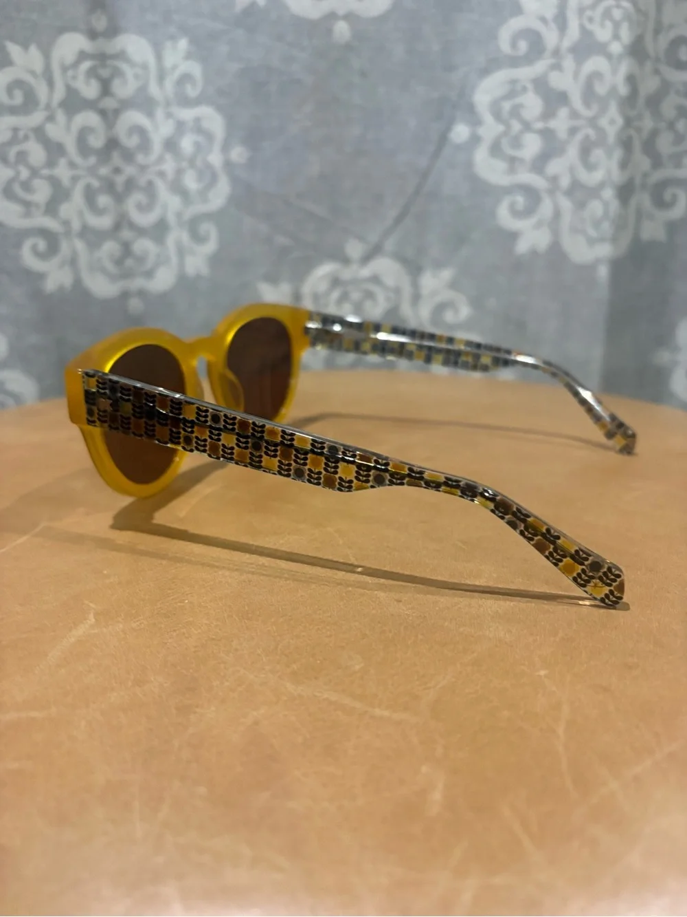 Orla Kiely OK37 Amber Brown Sunglasses